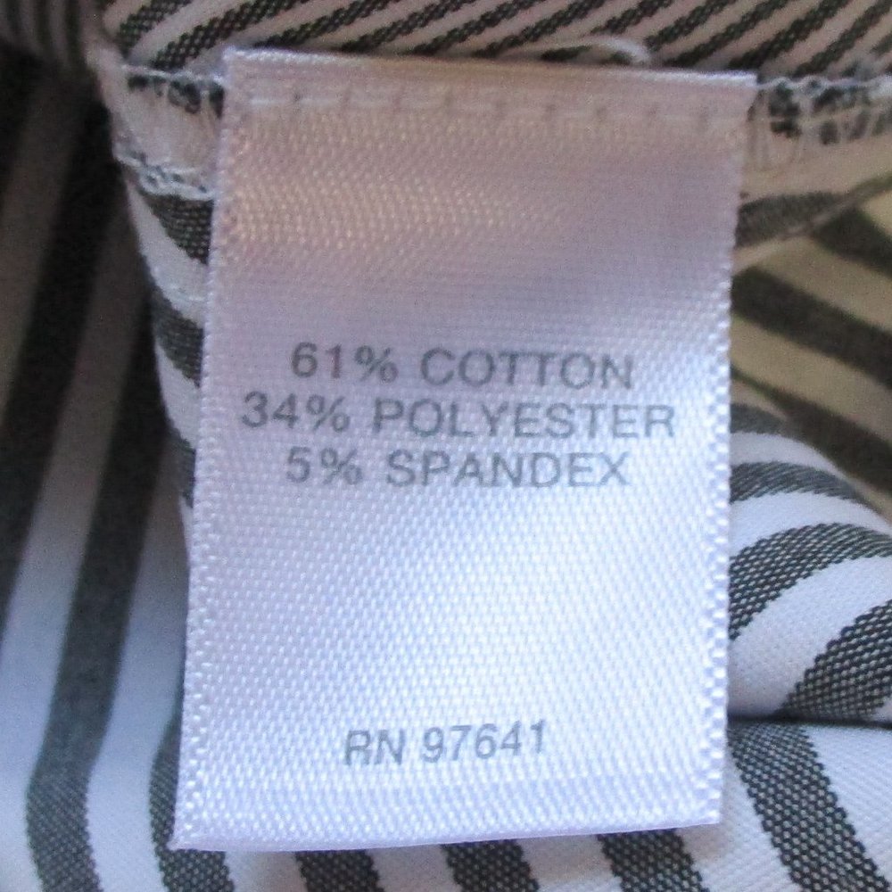 J. Jill Gray & White Striped Tunic Shirt M - Picture 5 of 5